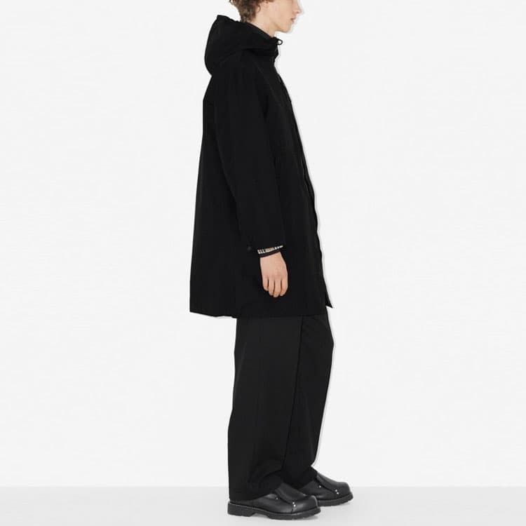 Ветровка Burberry FW23 Hooded Zip Trench Coat Black - изображение 4