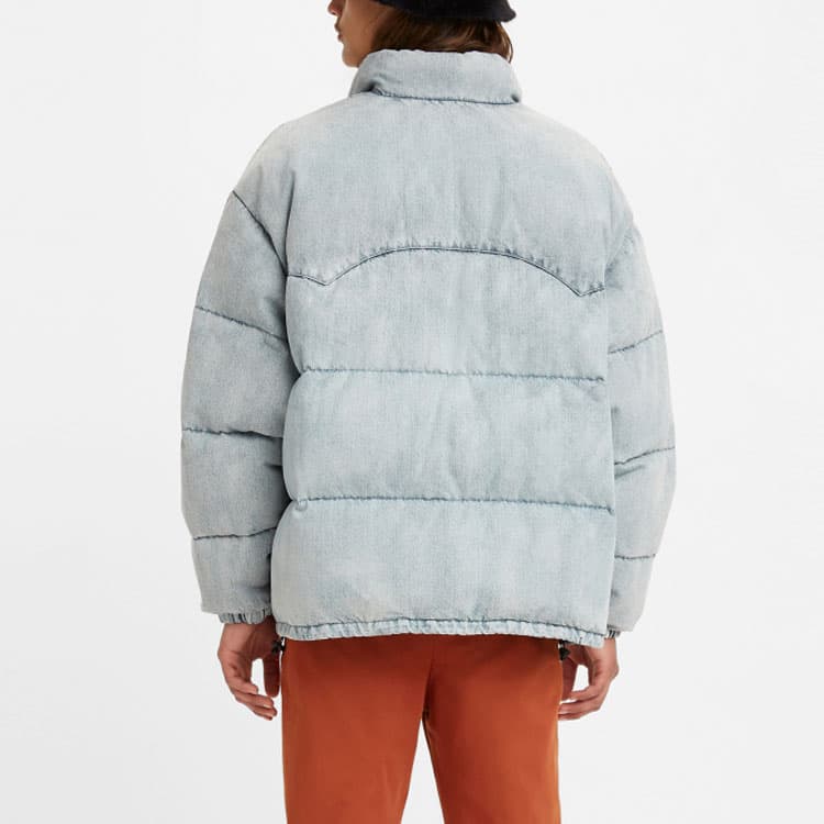 Зимняя куртка Levi's Puffer Jacket Blue - изображение 4