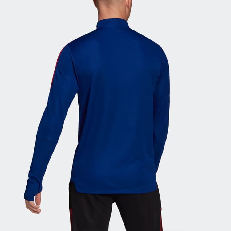 Куртка adidas Striped Half-Zip Logo Jacket Blue - изображение 2
