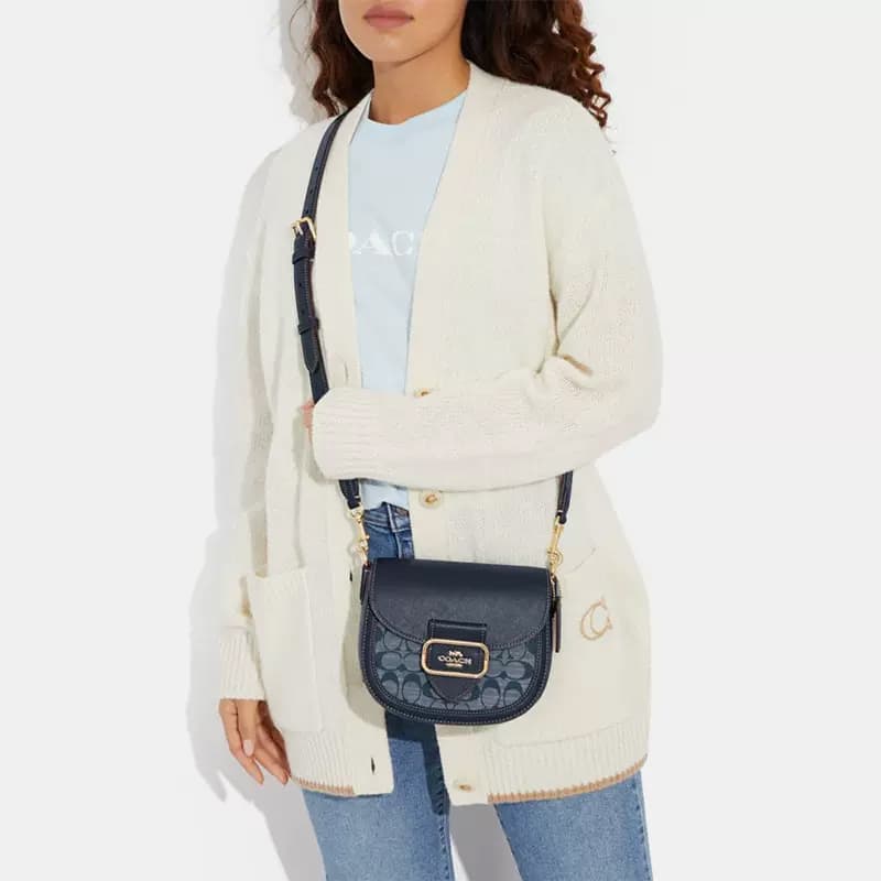 Сумка через плечо Coach Morgan 20 Denim Blue - изображение 4