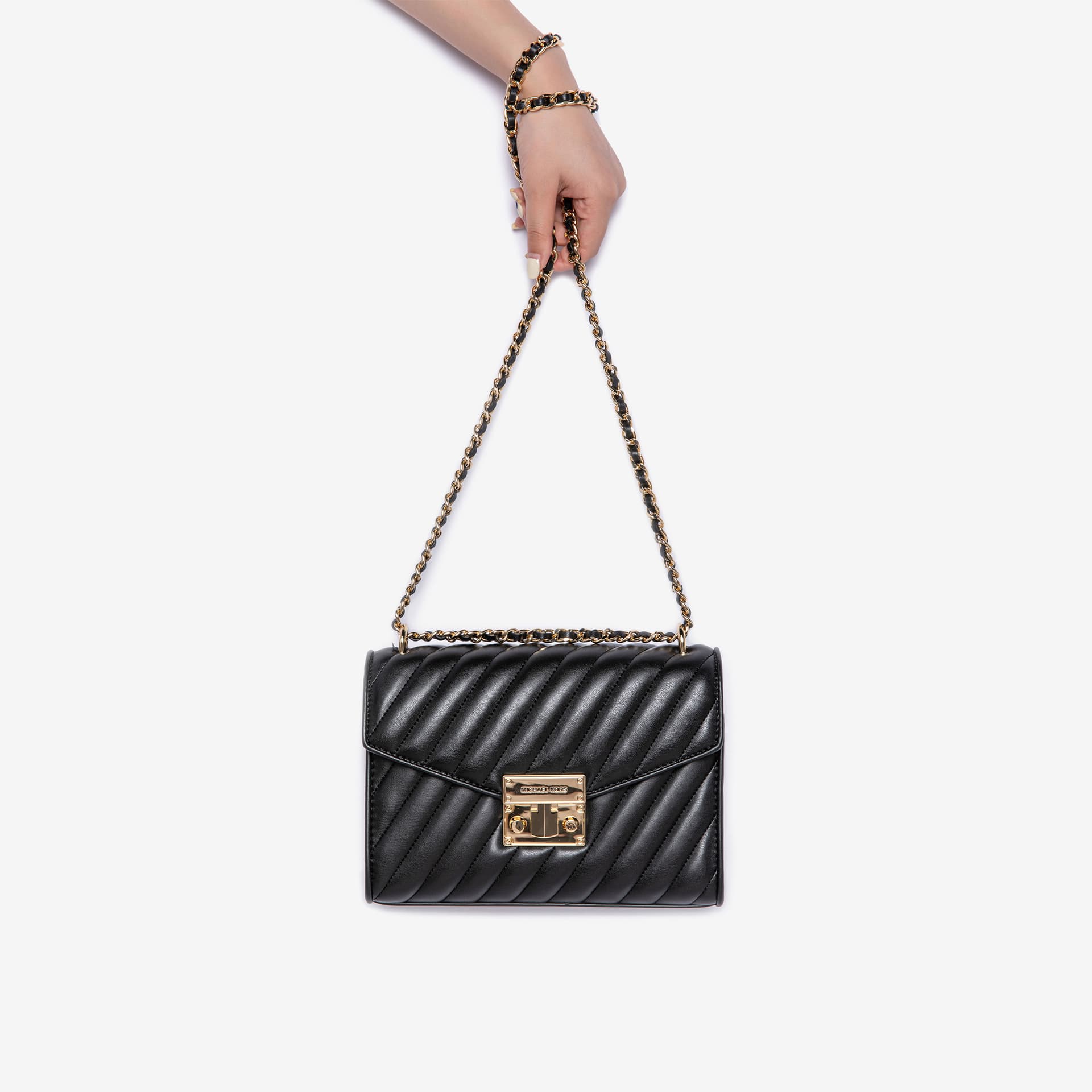 Мини-сумка Michael Kors MK Rose Chain Flap Bag - изображение 5