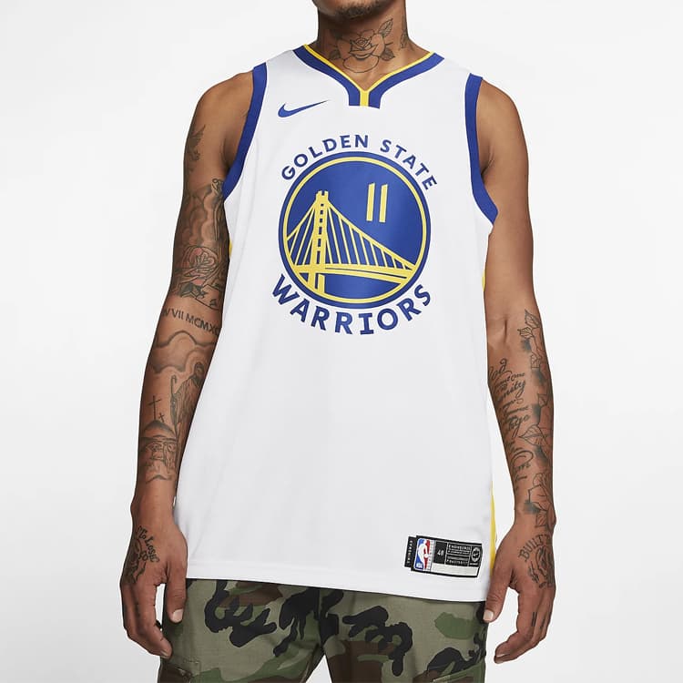 Баскетбольная майка Nike NBA Warriors Thompson 11 Jersey White - изображение 3