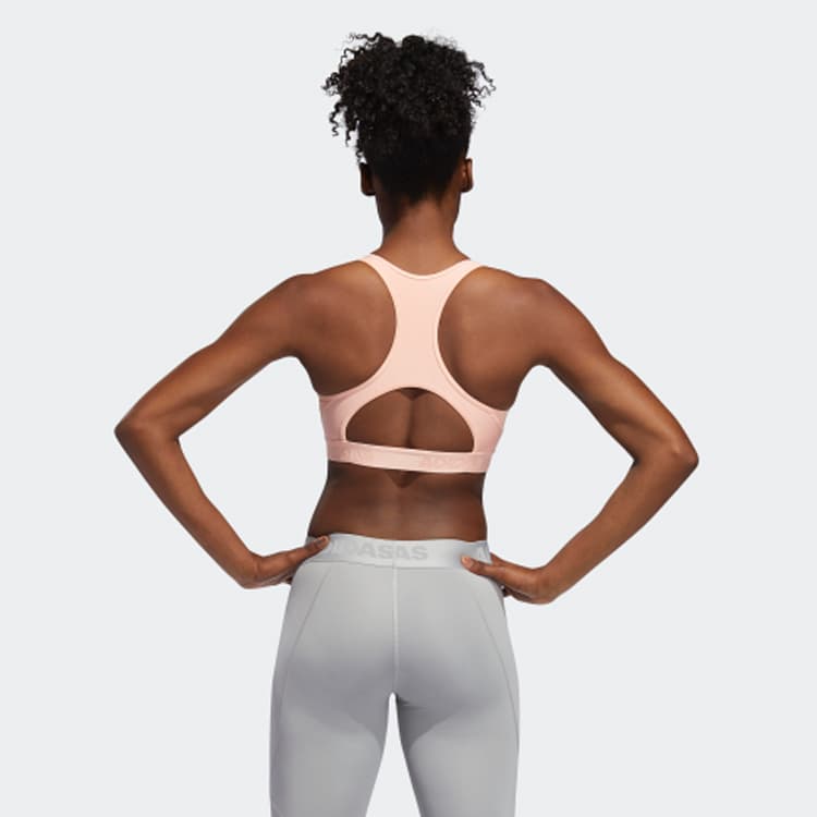 adidas Colorblock Stripe Sports Bra Pink - изображение 6