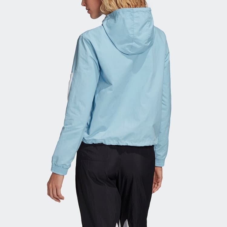 Куртка adidas Originals Trefoil Hoodie Blue - изображение 4
