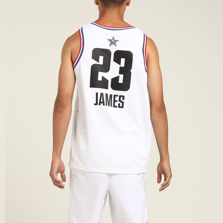 Баскетбольная майка Nike NBA 2019 All-Star Lakers Lebron James Jersey White - изображение 3
