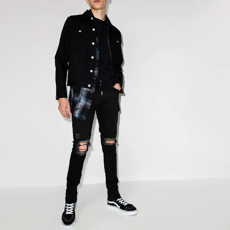 Штаны REPRESENT SS21 Black Distressed Jeans - изображение 2