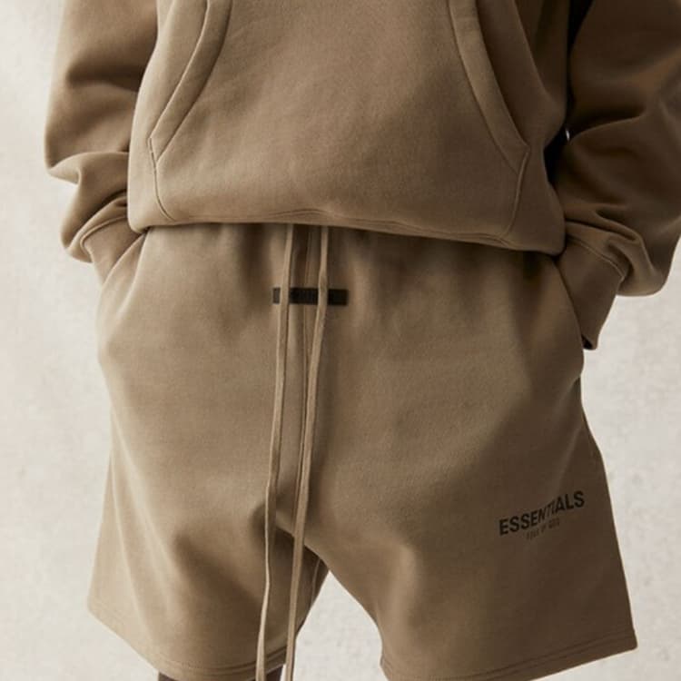 Шорты Fear of God Essentials SS21 Sweatshort Moss Logo - изображение 6