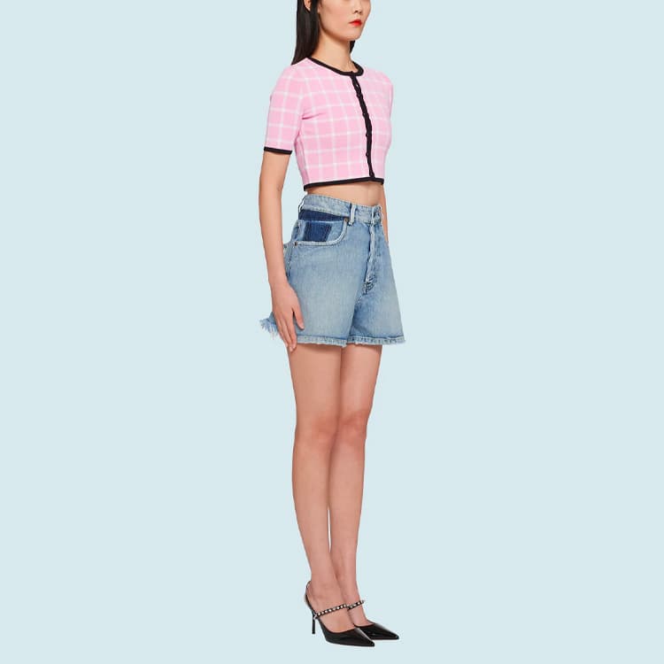 Miu Miu SS21 Denim Bermuda Shorts - изображение 4
