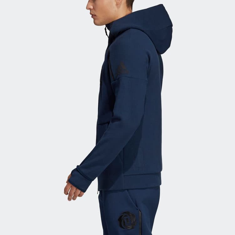 Куртка adidas Basketball Hoodie Navy - изображение 4