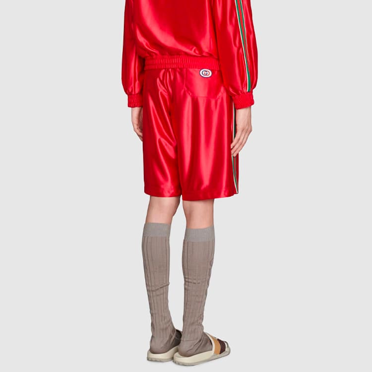 Шорты Gucci SS21 Striped Knit Shorts - изображение 3