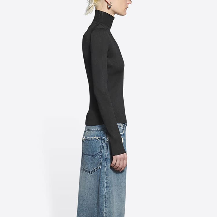 Кардиган Balenciaga FW21 Black Turtleneck Sweater - изображение 9