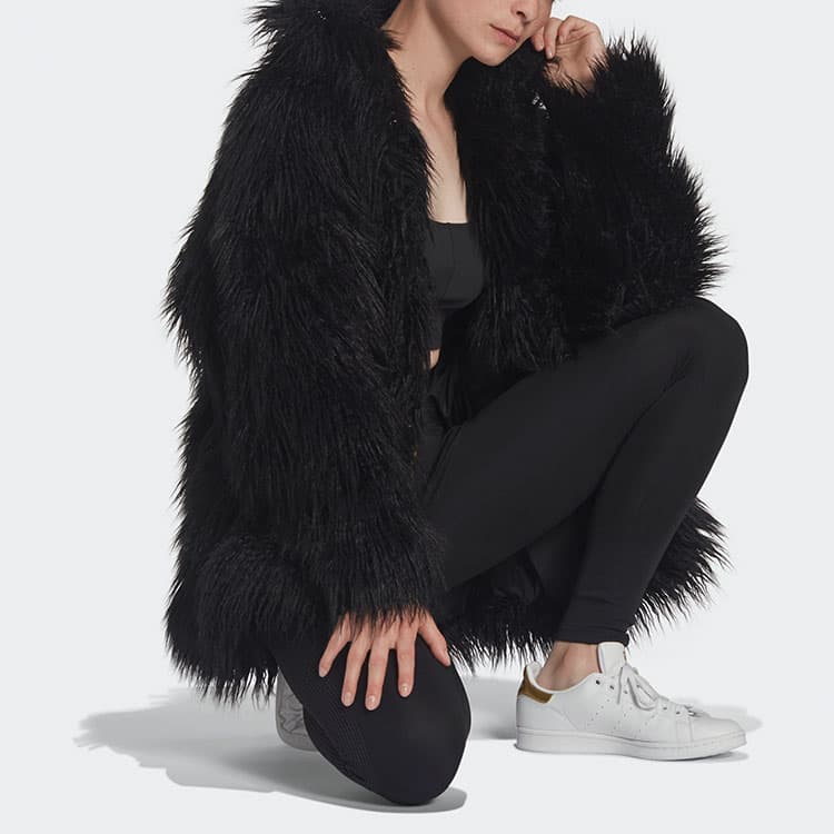 Куртка adidas Originals Fur Jacket Black - изображение 2