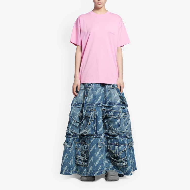 Футболка Balenciaga SS22 Pink Tee - изображение 4