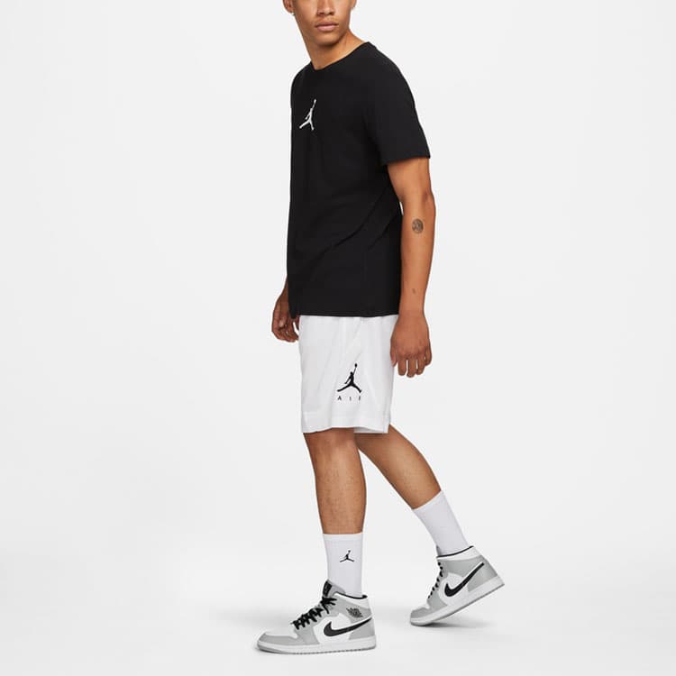 Баскетбольные шорты Air Jordan Rise Striped Triangle Logo Basketball Shorts White - изображение 4