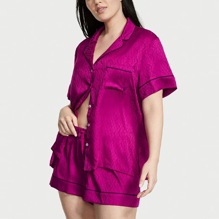Пижама Victoria's Secret Satin Pocket Pajama Set Purple - изображение 2