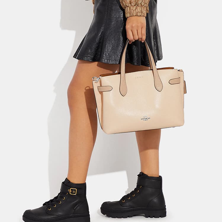 Сумка COACH Hanna 30 Ivory - изображение 4