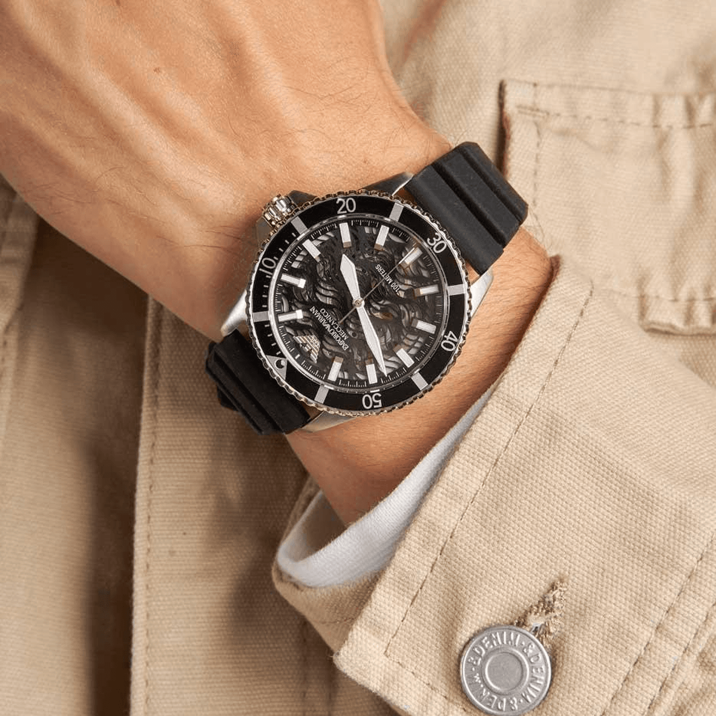 Механические часы EMPORIO ARMANI 42mm AR60062 - изображение 7