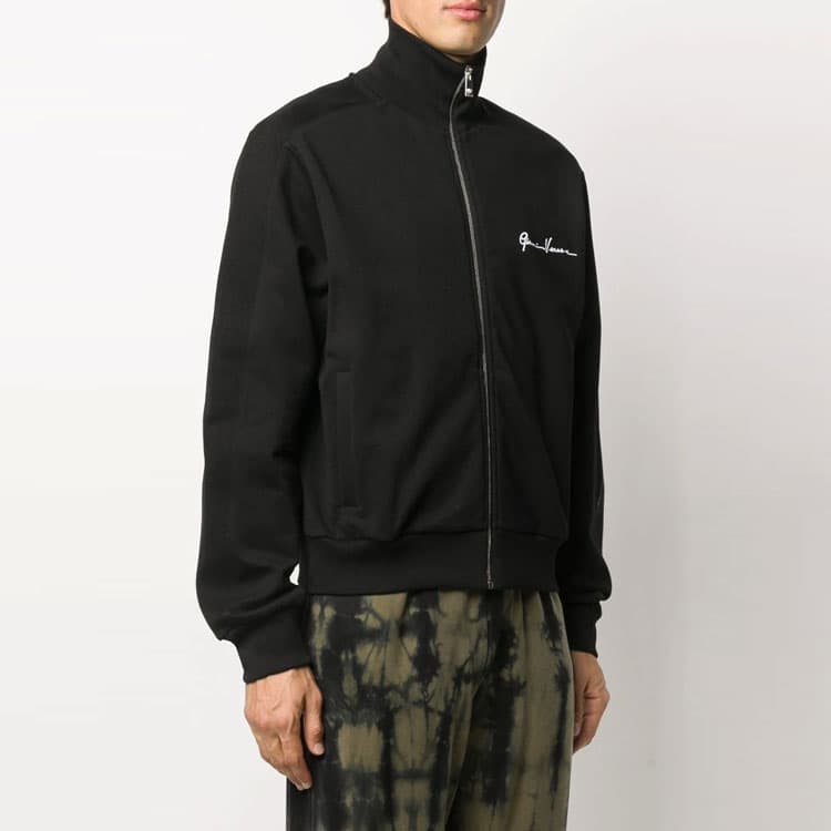 Куртка Versace Logo Embroidered Zip Jacket Black - изображение 4