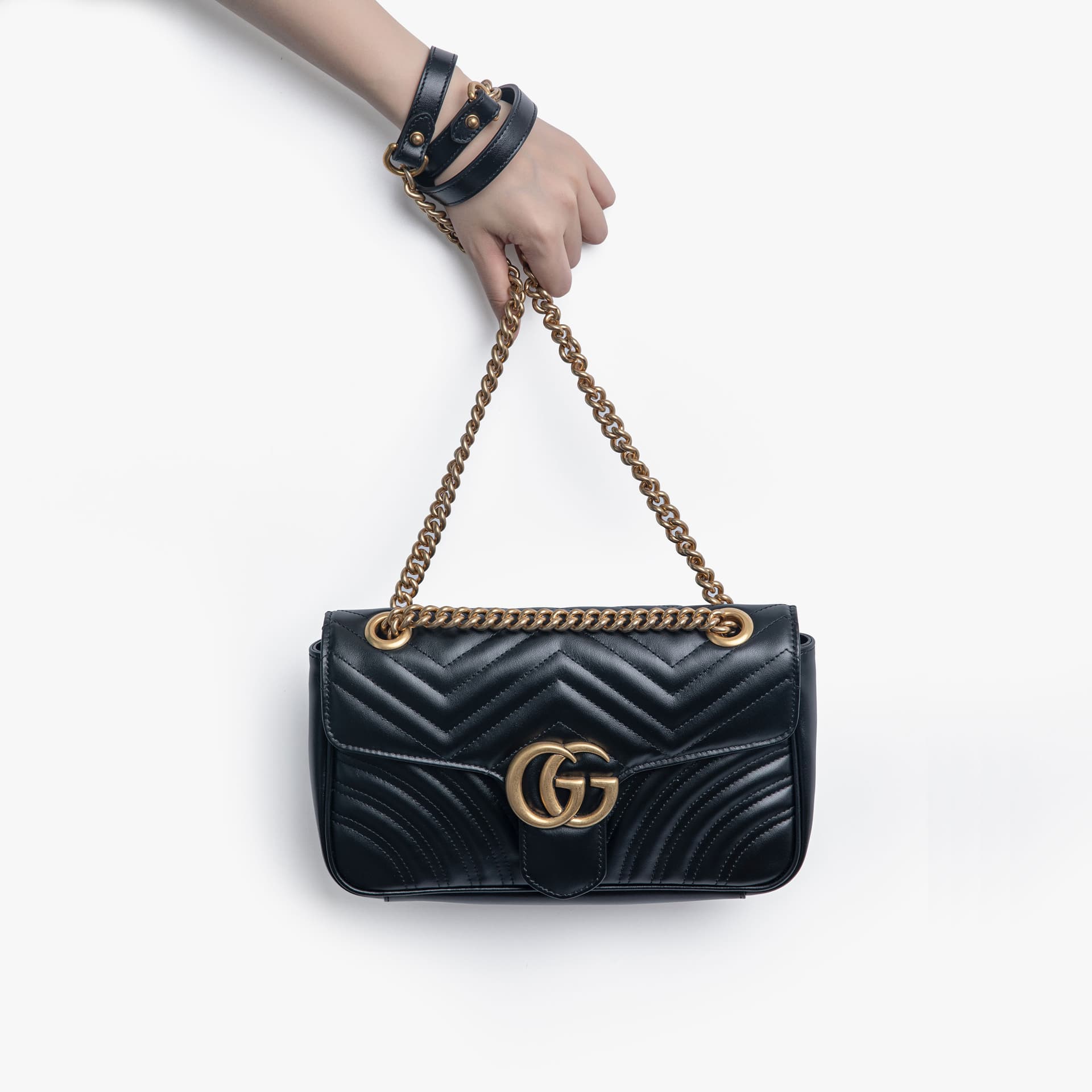 Мини-сумка Gucci GG Marmont Black - изображение 7
