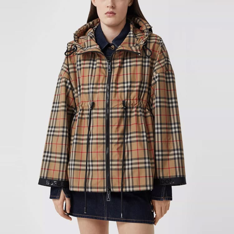 Куртка Burberry Classic Check Hoodie Jacket Khaki - изображение 7