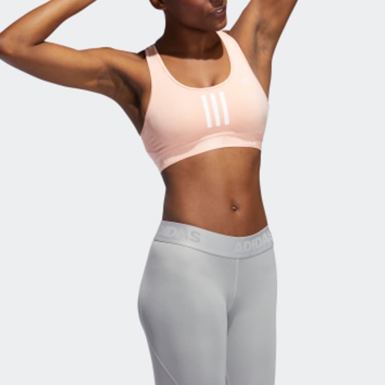 adidas Colorblock Stripe Sports Bra Pink - изображение 4