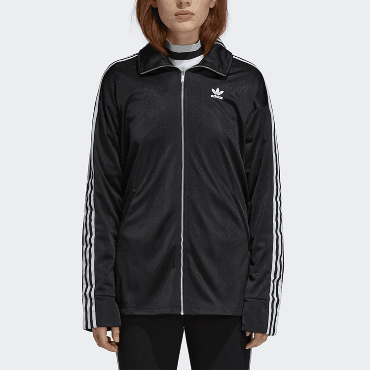 Куртка adidas Originals Classic Logo Track Jacket Black - изображение 3
