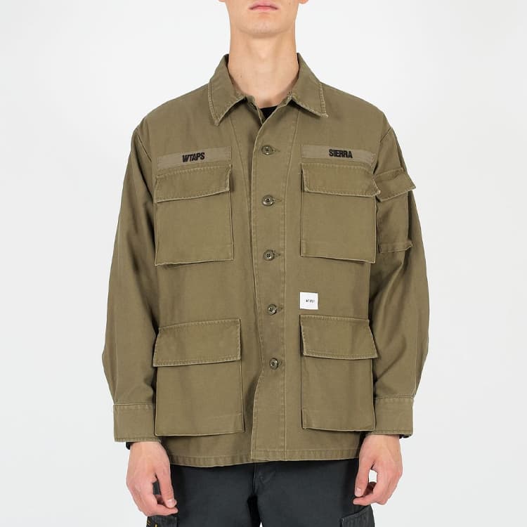Рубашка WTAPS Jungle Ls 01 Shirt. Cotton. Satin - изображение 3