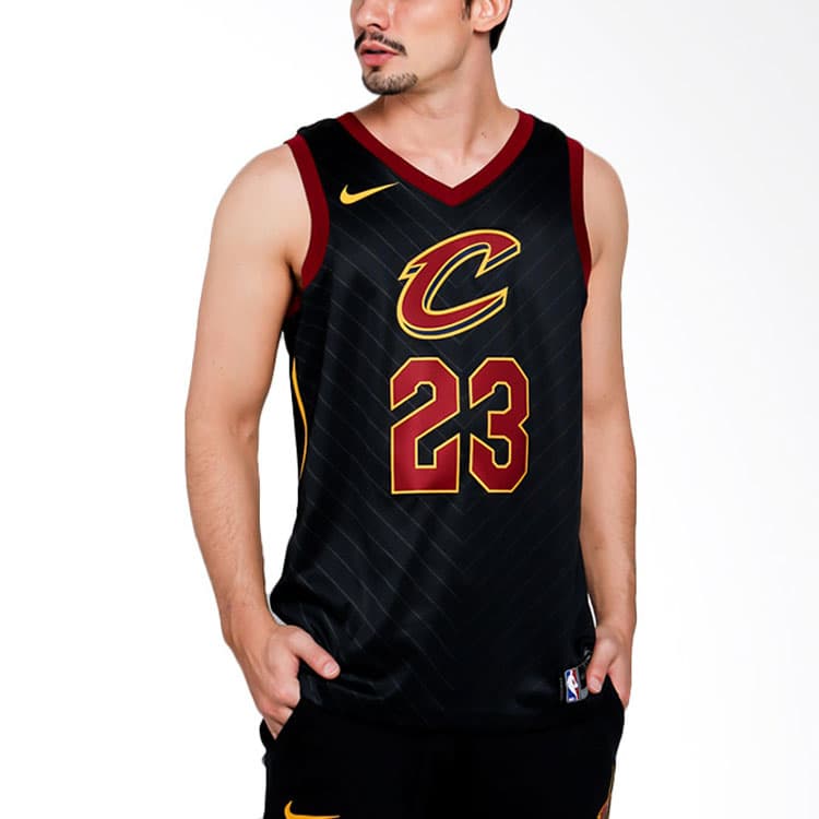 Баскетбольная майка Nike LeBron James Cavaliers Jersey 23 Black - изображение 5