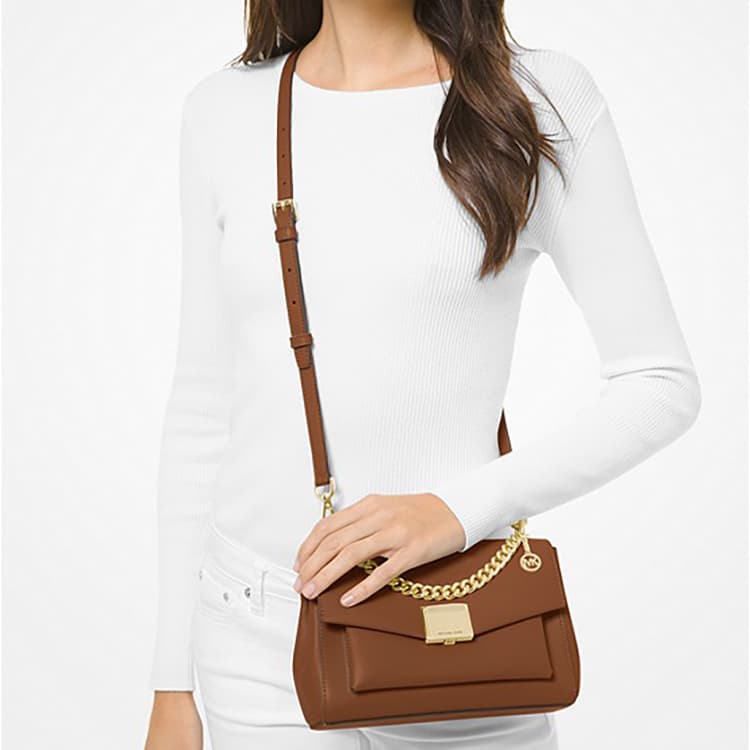 Сумка через плечо Michael Kors Lita Brown - изображение 4