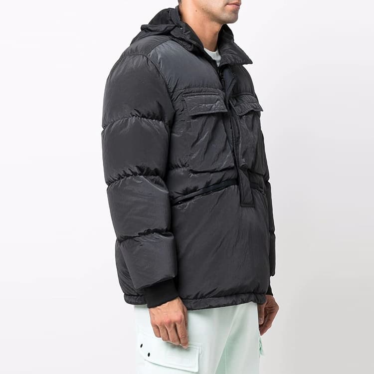 Зимняя куртка Stone Island Down Jacket Anthracite - изображение 4
