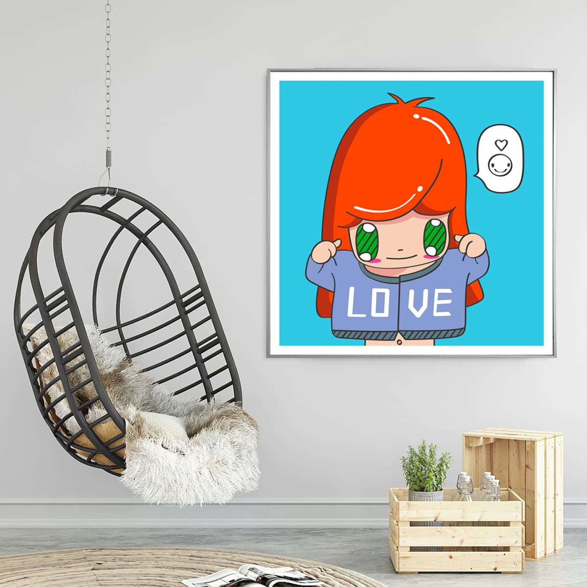 Постер love 80*80cm - изображение 2