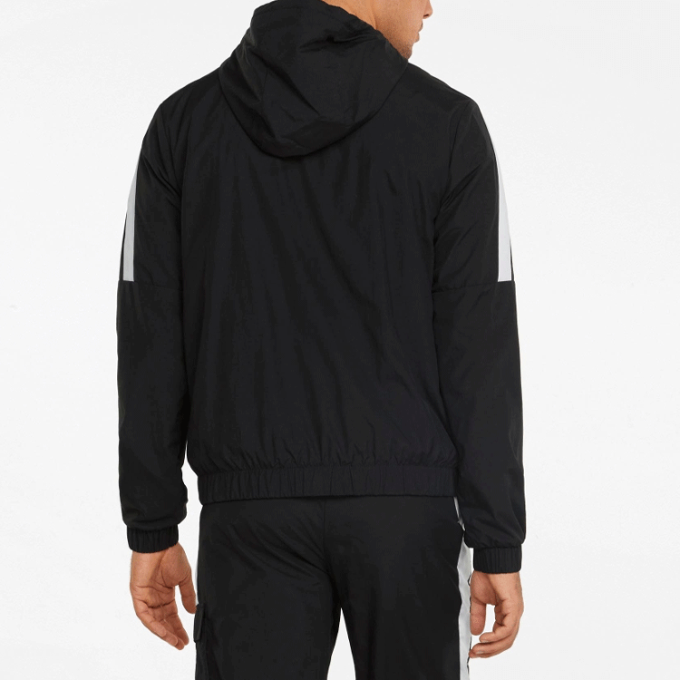 Куртка Puma Logo Print Hoodie Jacket Black - изображение 4
