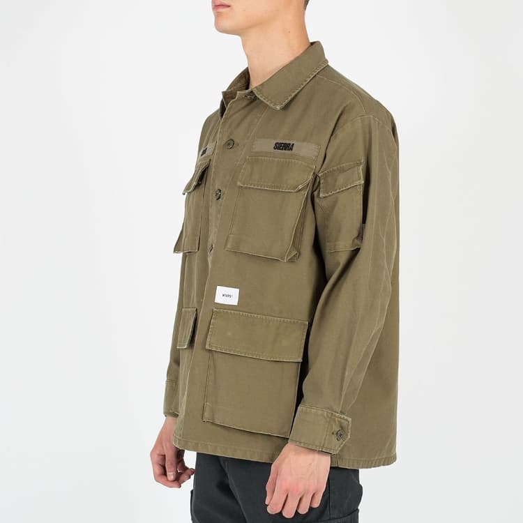 Рубашка WTAPS Jungle Ls 01 Shirt. Cotton. Satin - изображение 5