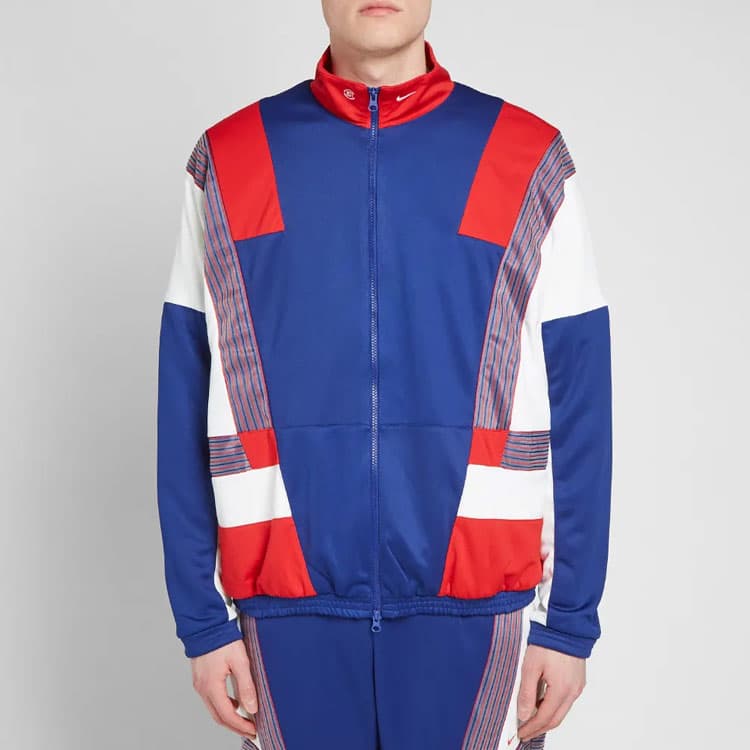 Спортивный костюм Nike x CLOT M NRG Logo Embroidered Jacket Set Blue - изображение 7