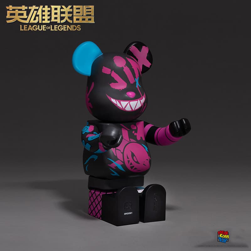 Фигурка BE@RBRICK x League of Legends Jinx Graffiti Figure 100%400% - изображение 4