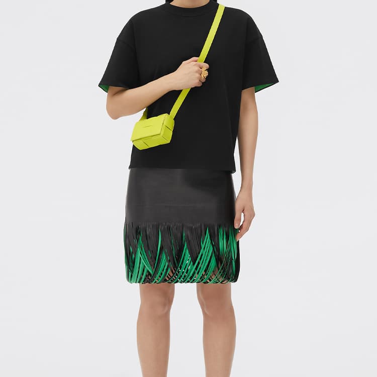 Сумка через плечо Bottega Veneta Cassette Kiwi Green - изображение 5