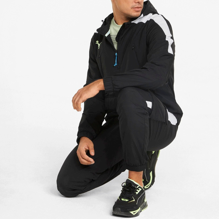 Куртка Puma Logo Print Hoodie Jacket Black - изображение 3