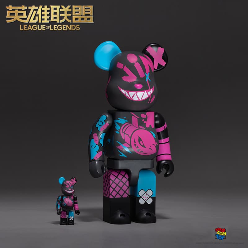 Фигурка BE@RBRICK x League of Legends Jinx Graffiti Figure 100%400% - изображение 5