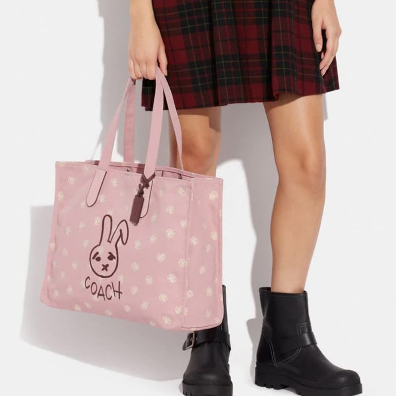 Мини-сумка COACH Tote 42 Pink - изображение 6