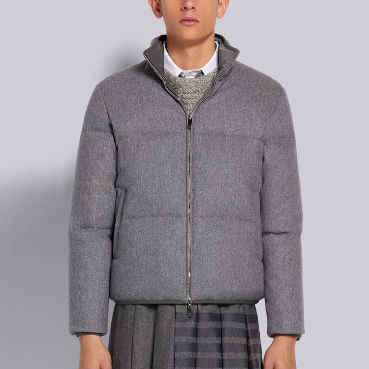 Зимняя куртка Thom Browne FW21 Reversible Down Jacket Gray - изображение 3