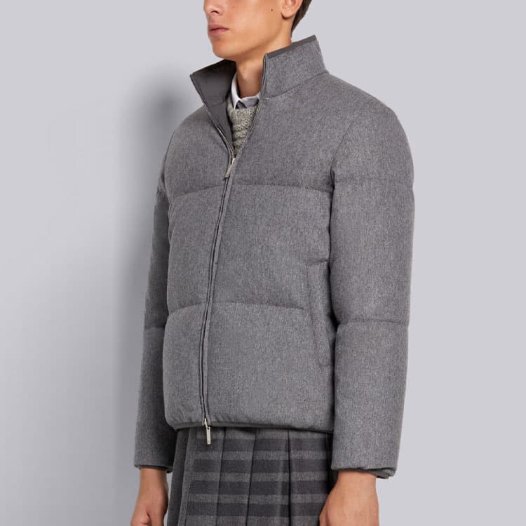 Зимняя куртка Thom Browne FW21 Reversible Down Jacket Gray - изображение 4