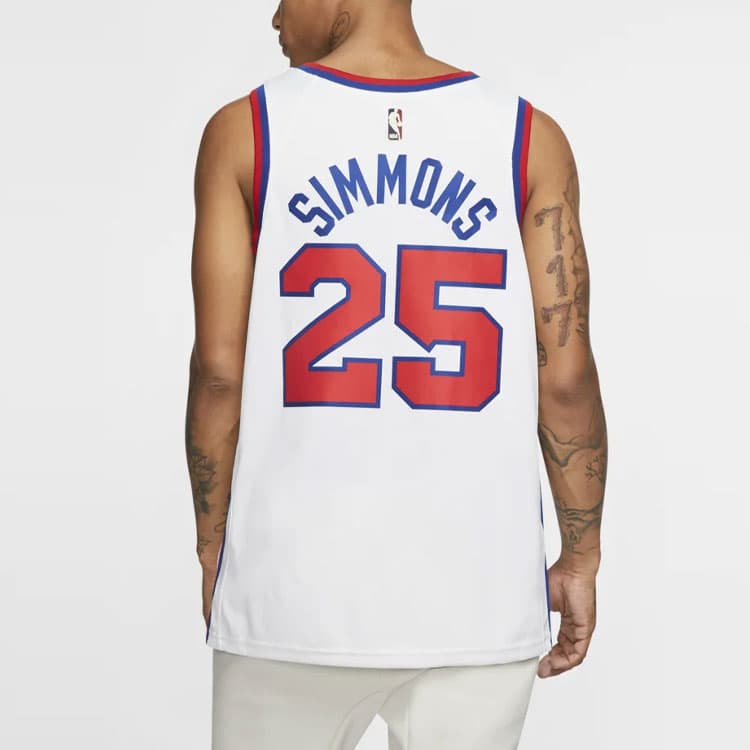 Баскетбольная майка Nike NBA 76ers Simmons 25 Jersey - изображение 4