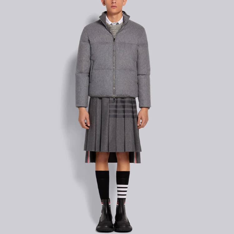 Зимняя куртка Thom Browne FW21 Reversible Down Jacket Gray - изображение 5