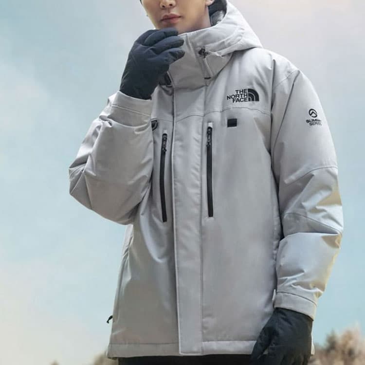 Зимняя куртка The North Face Himalayan Zip-In Parka Silver - изображение 4