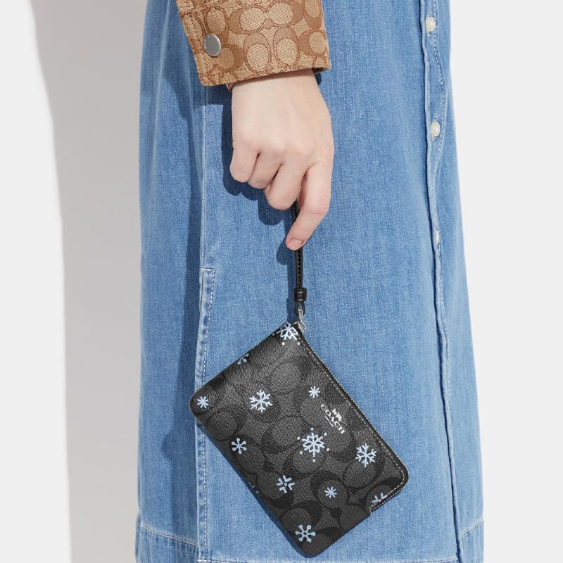 Сумка COACH Corner Zip 16 PVC - изображение 3