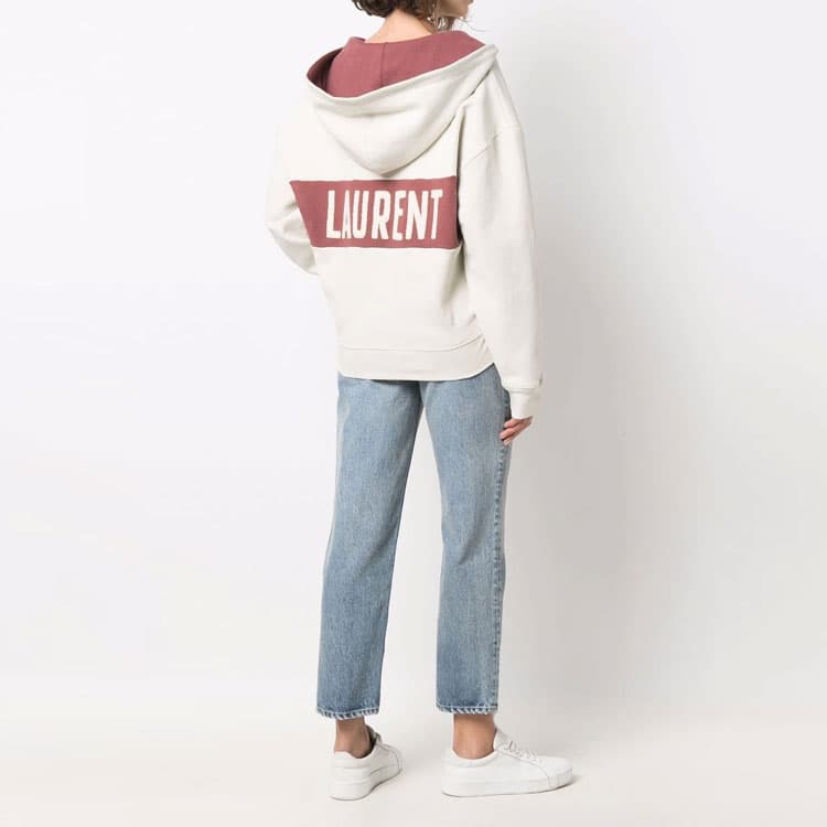 Худи Saint Laurent SS22 Letter Print Hoodie - изображение 3