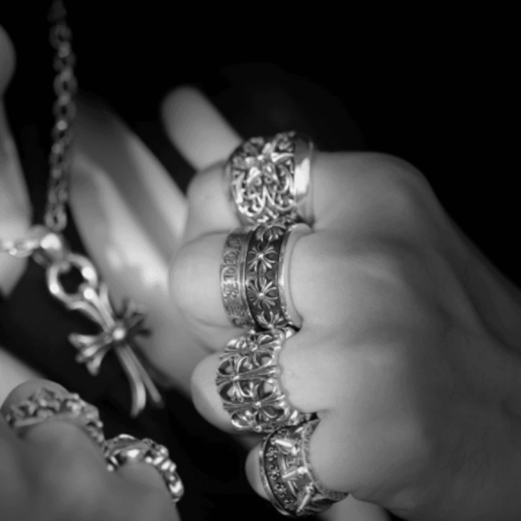 Кольцо Chrome Hearts Cross Ring Silver - изображение 9