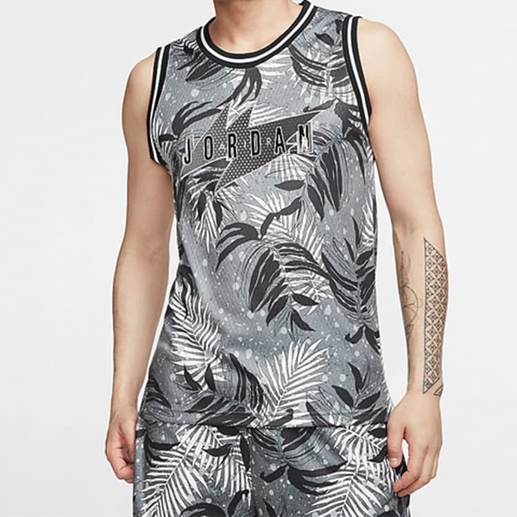 Баскетбольная майка Jordan Wings Smoke Grey - изображение 3