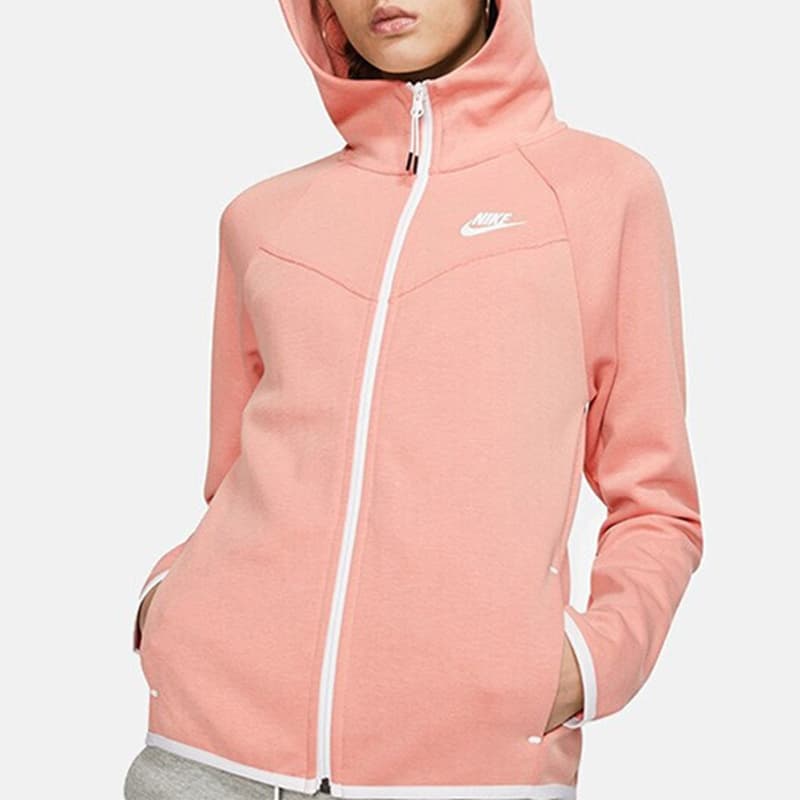 Куртка Nike Sportswear Tech Fleece Hoodie Pink - изображение 4