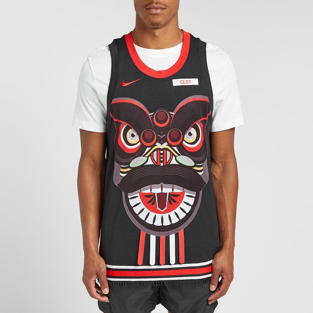 Баскетбольная майка Nike x Clot NRG Ge Jersey - изображение 2